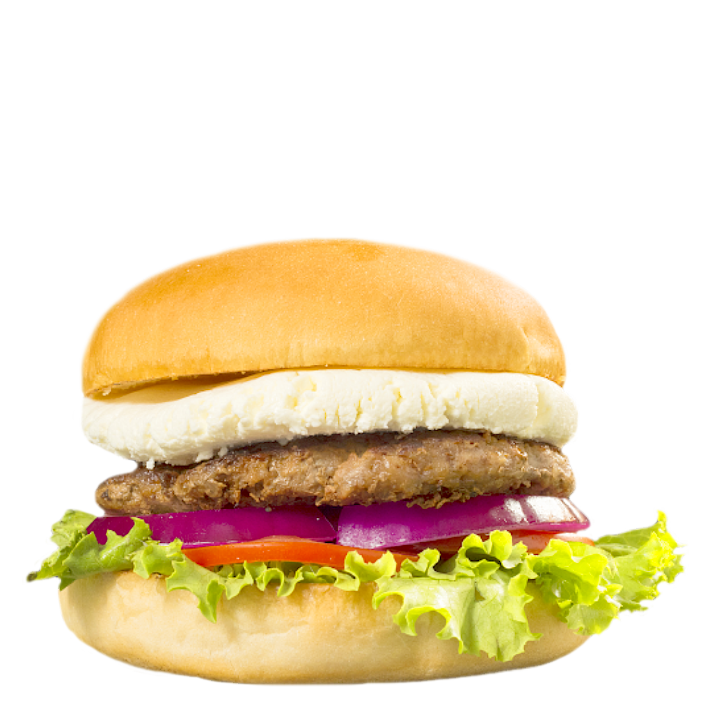 Con esta deliciosa hamburguesa podrás disfrutar de nuestro cremoso queso de cabra en combianación de nuestra jugosa carne 100% Angus de 150 grs. 